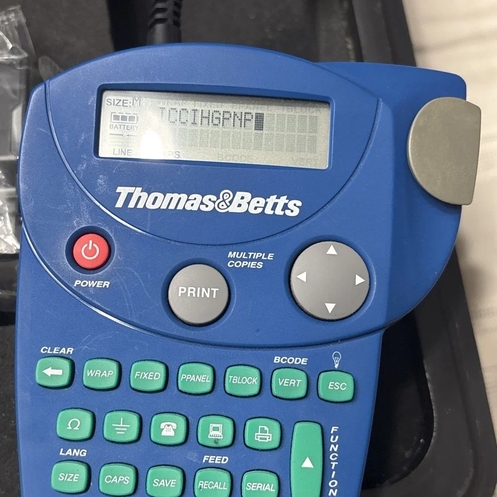 Thomas & Betts‎ EZL-100 Thermal Label Printer Silicone Bumper & Hard Case Works